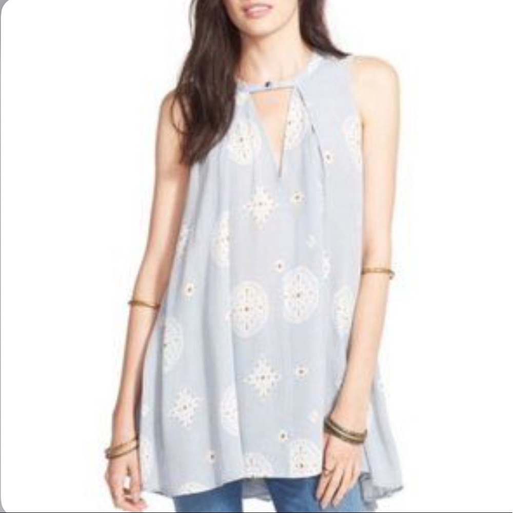 Free People Snap out it Sleeveless Tree Swing dress/tunic